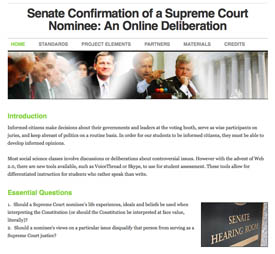 Senate confirmation of a supreme court justice
